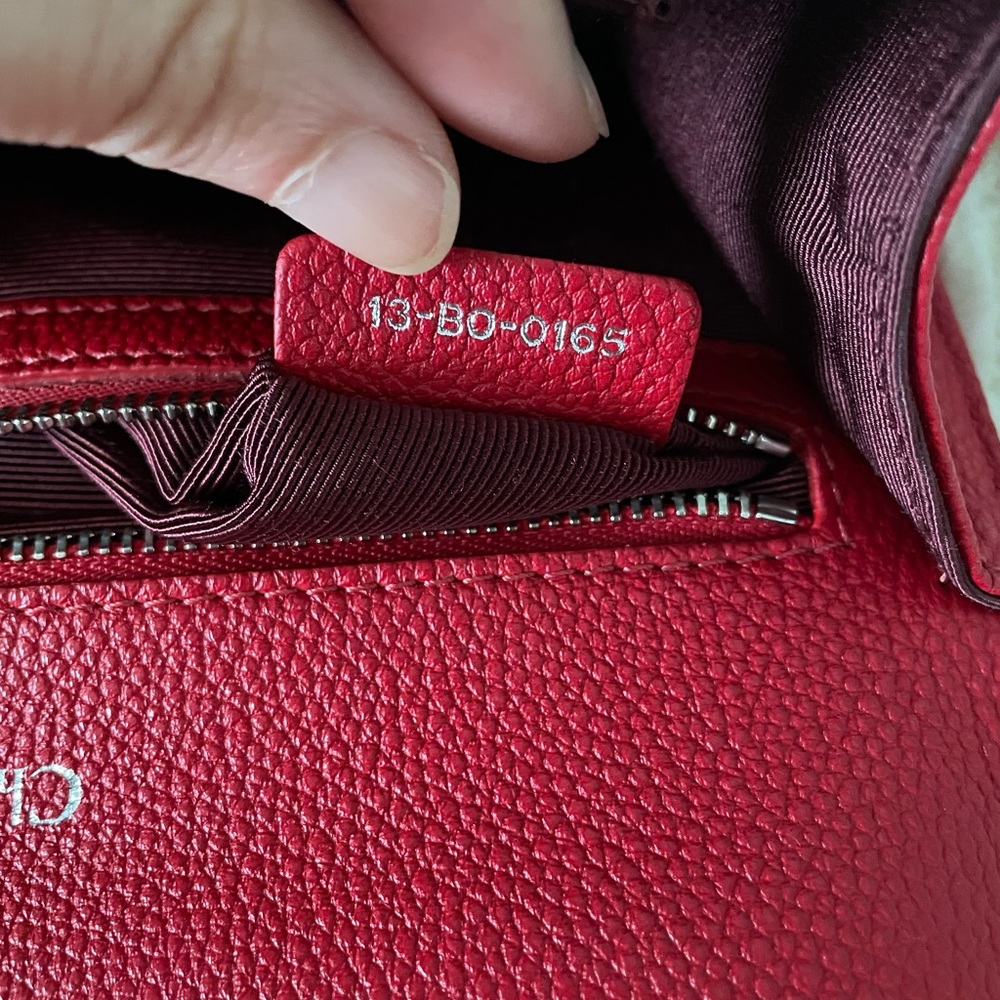 Christian Dior Grained Calfskin Diorama Small Red Crossbody - Picture 12 of 13
